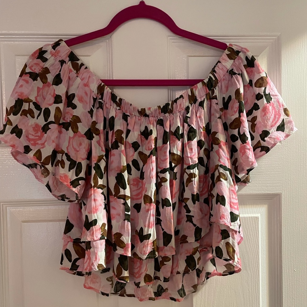 Forever 21 off the shoulder crop top